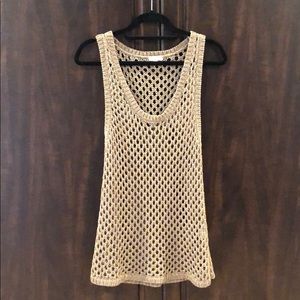 Soft joie metallic knit tank
